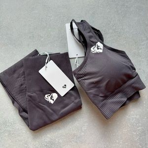 Women’s Best leggings + matching bra set. New with tags. Never worn.